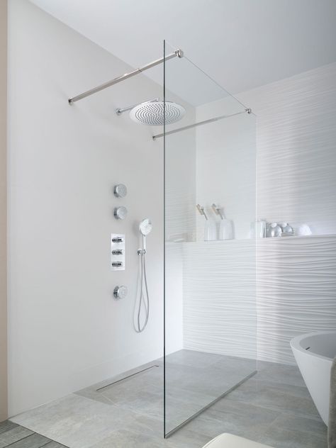 freestanding walk in shower screen