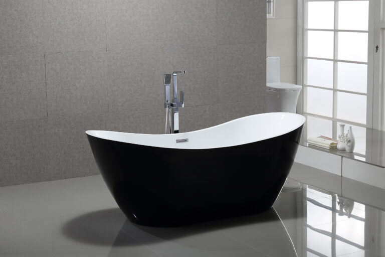 Freestanding bathtub 6517 Black-2