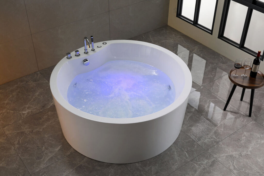 Acrylic freestanding whirlpool massage bathtub - conric