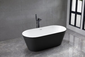 freestanding bathtub 6815BD black-2